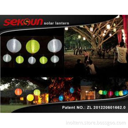 High efficiency Festival Nylon Solar Lantern lights ZL20122